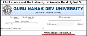 gndu result check by roll no|GNDU Result 2024 (Released) – Check Result .